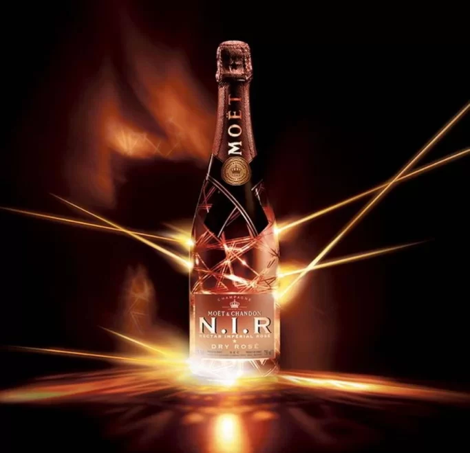 Moet & Chandon N.I.R. Nectar Imperial Rosé Dry Champagne
