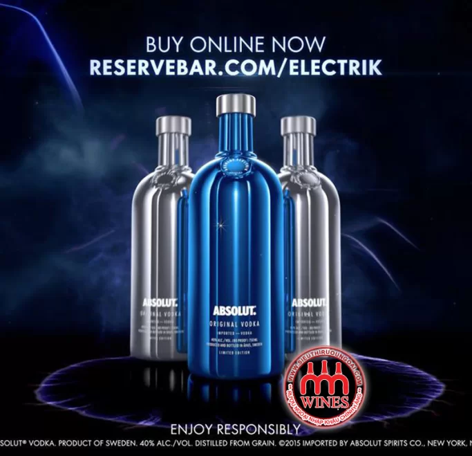Absolut Electrik (Màu Bạc) 1000ml
