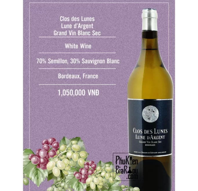  CLOS DES LUNES Bordeaux Semilion-Sauvignon Blanc