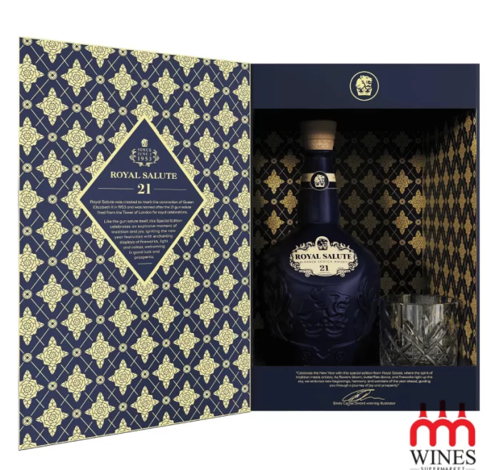 Rượu Royal Salute 21 years old (Blue) gift box New